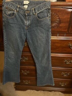 Calvin Klein Jeans dark blue denim jeans with gold stitching petite5 vintage